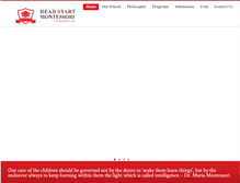 Tablet Screenshot of headstartmontessori.ca